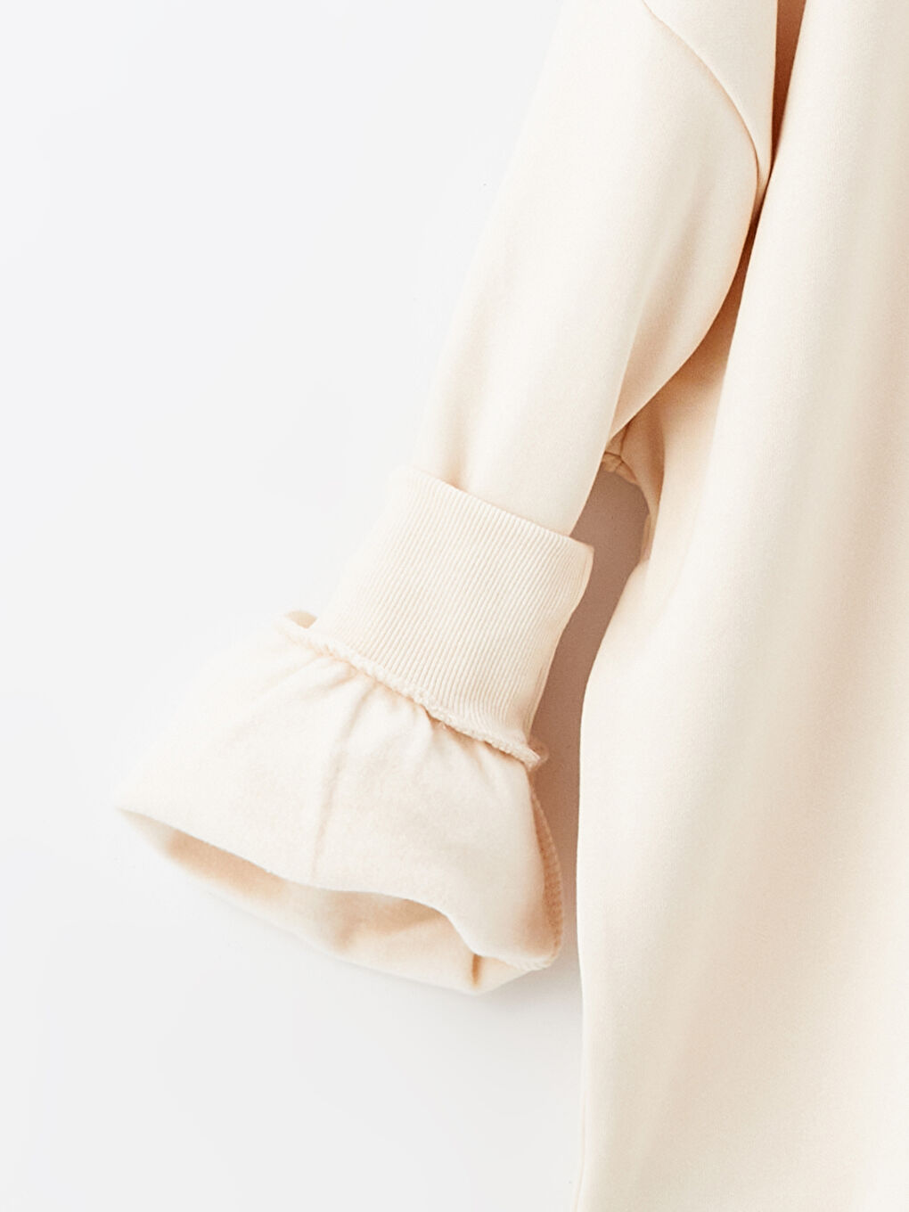 Rollkragen Besticktes Oversize Damen Dickes Sweatshirt-5