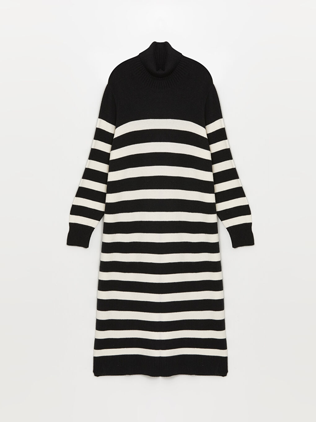 LCWAIKIKI Classic Turtleneck Color Block Women's Knitwear Dress -W4DP09Z8-SZ5