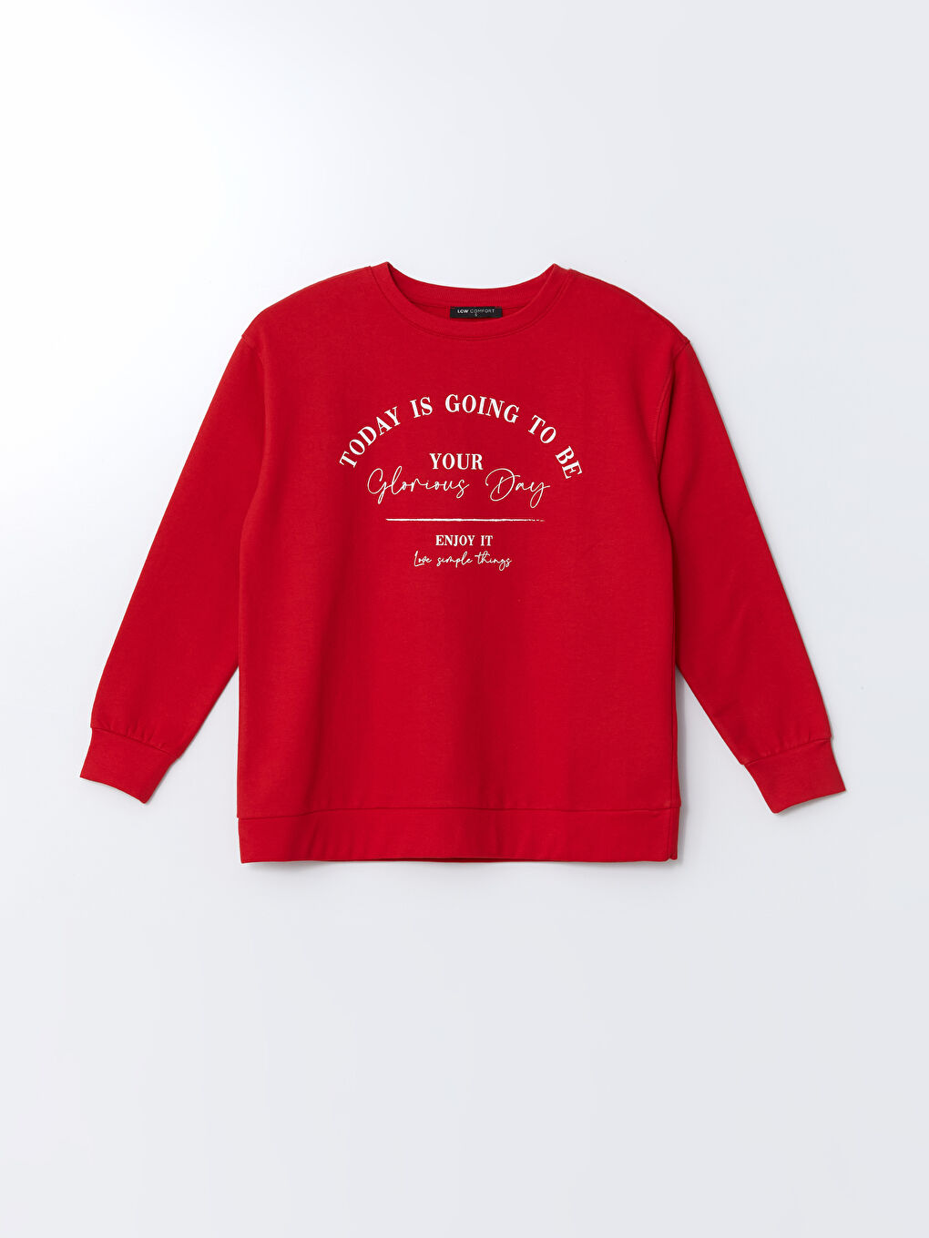 LCW Comfort Crew Neck Printed Women's Sweatshirt -W4DP20Z8-HC3