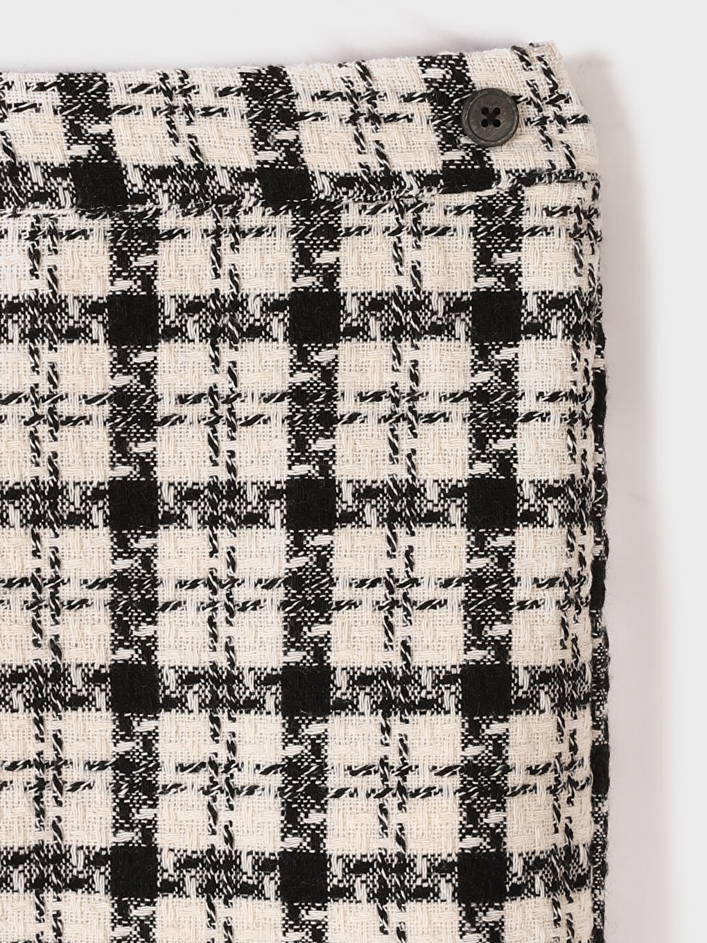 Elastic Waist Plaid Patterned Girl Skirt-2