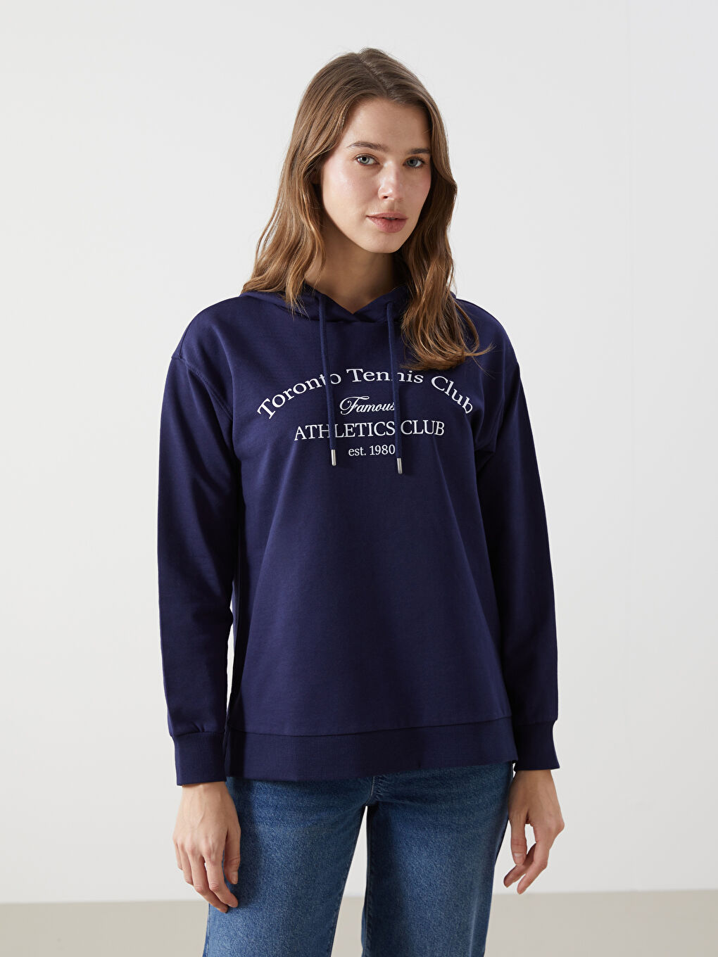 LCW Comfort Toronto Printed Women's Hoodie -W4DP30Z8-HFH