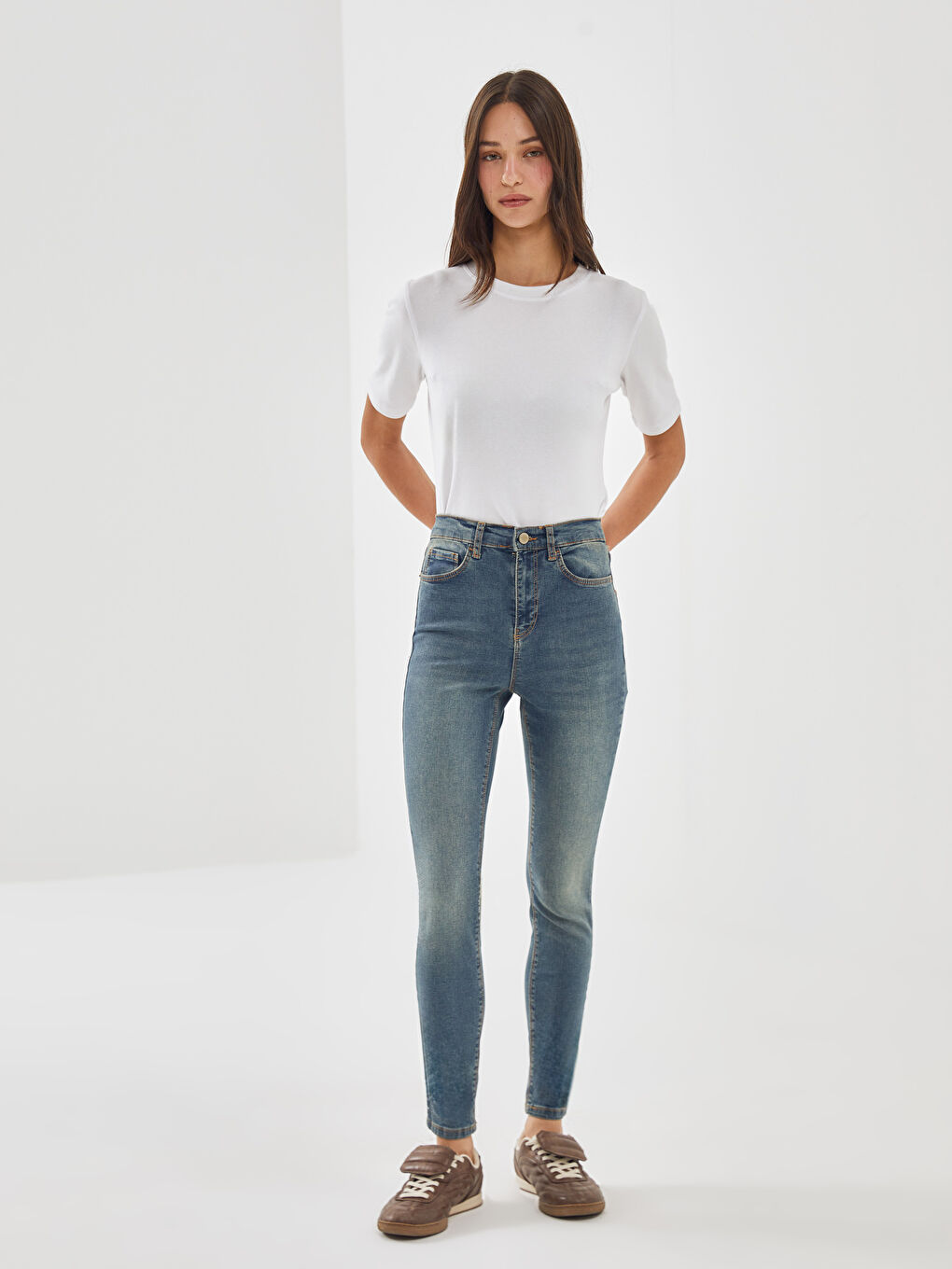 LCW Jeans Orta Ton İndigo Rodeo Jüpiter Süper Skinny Fit Jean Pantolon