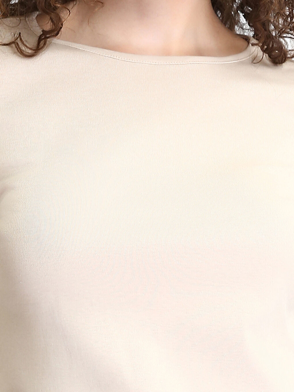 ياقة دائرية جسم للسيدات-2