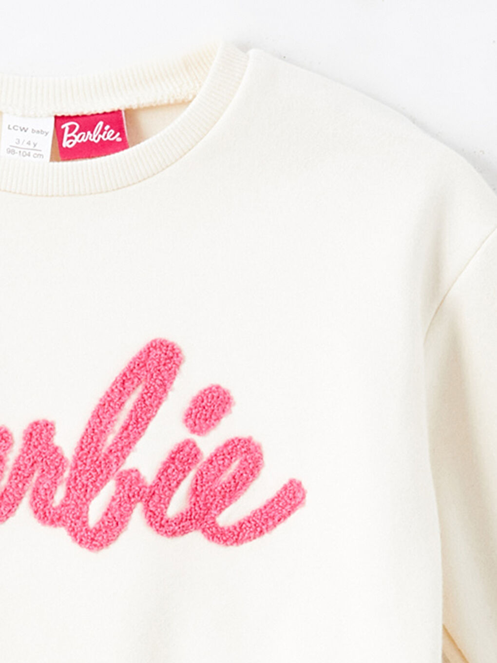 Crew Neck Barbie Printed Thick Girls Sweatshirt -W4DQ14Z1-FRC