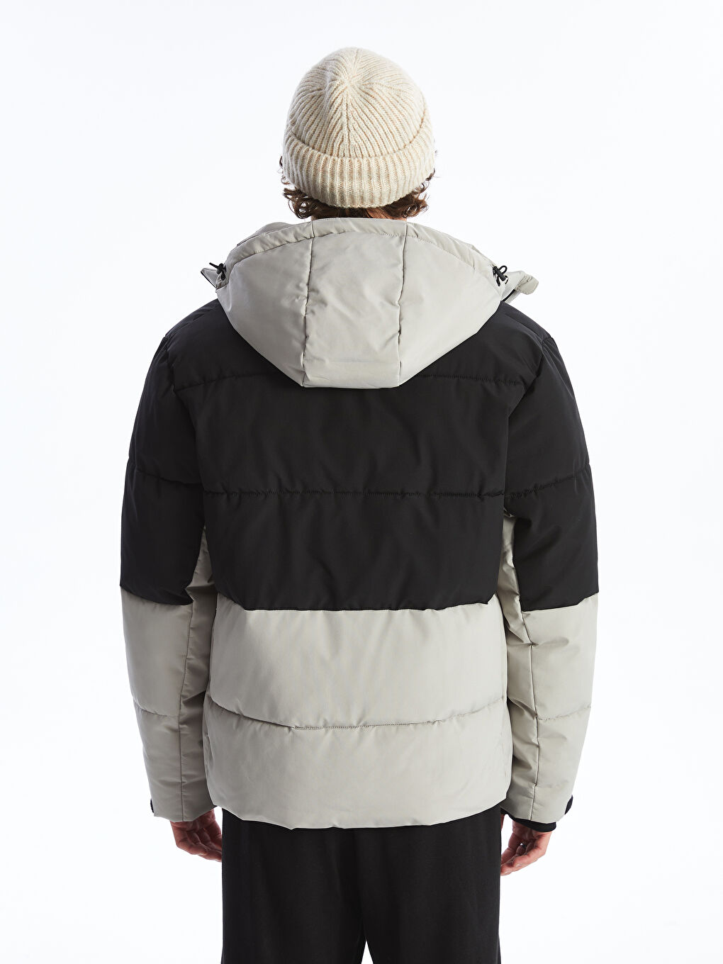 Standard Pattern Hooded Men's Ski Jacket -W4DQ17Z8-T6R
