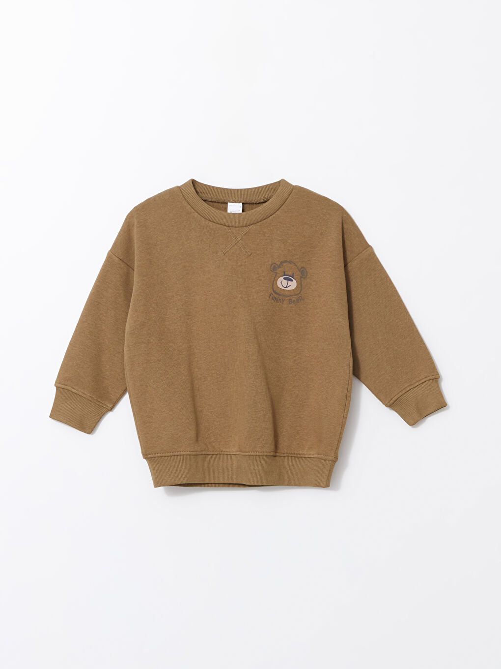 LCW Kids Crew Neck Printed Thick Boys' Sweatshirt -W4DQ53Z1-HCB
