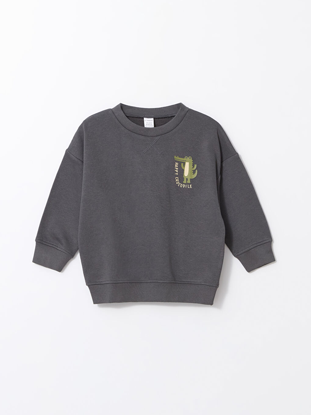 LCW Kids Crew Neck Printed Thick Boys' Sweatshirt -W4DQ53Z1-R3Y