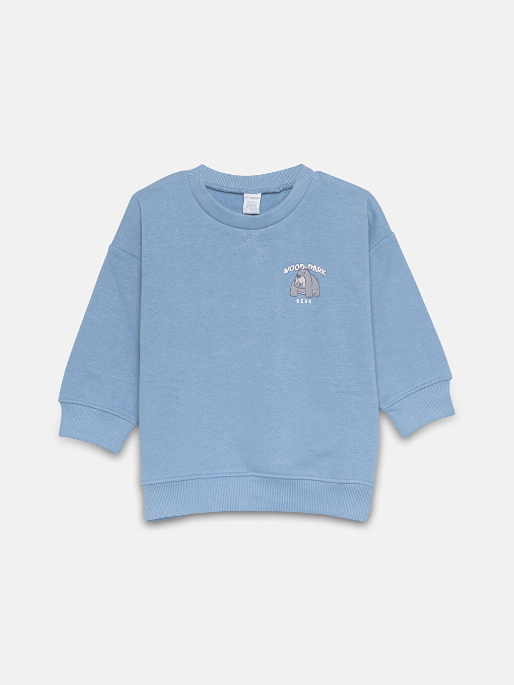 LCW Kids Crew Neck Printed Thick Boys' Sweatshirt -W4DQ53Z1-GN6