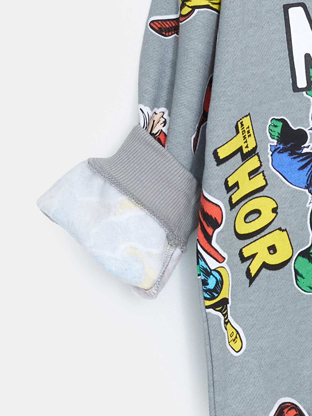 LCW Kids Crew Neck Spider-Man Printed Baby Boys' Tracksuit Set -W4DR40Z1-LRW