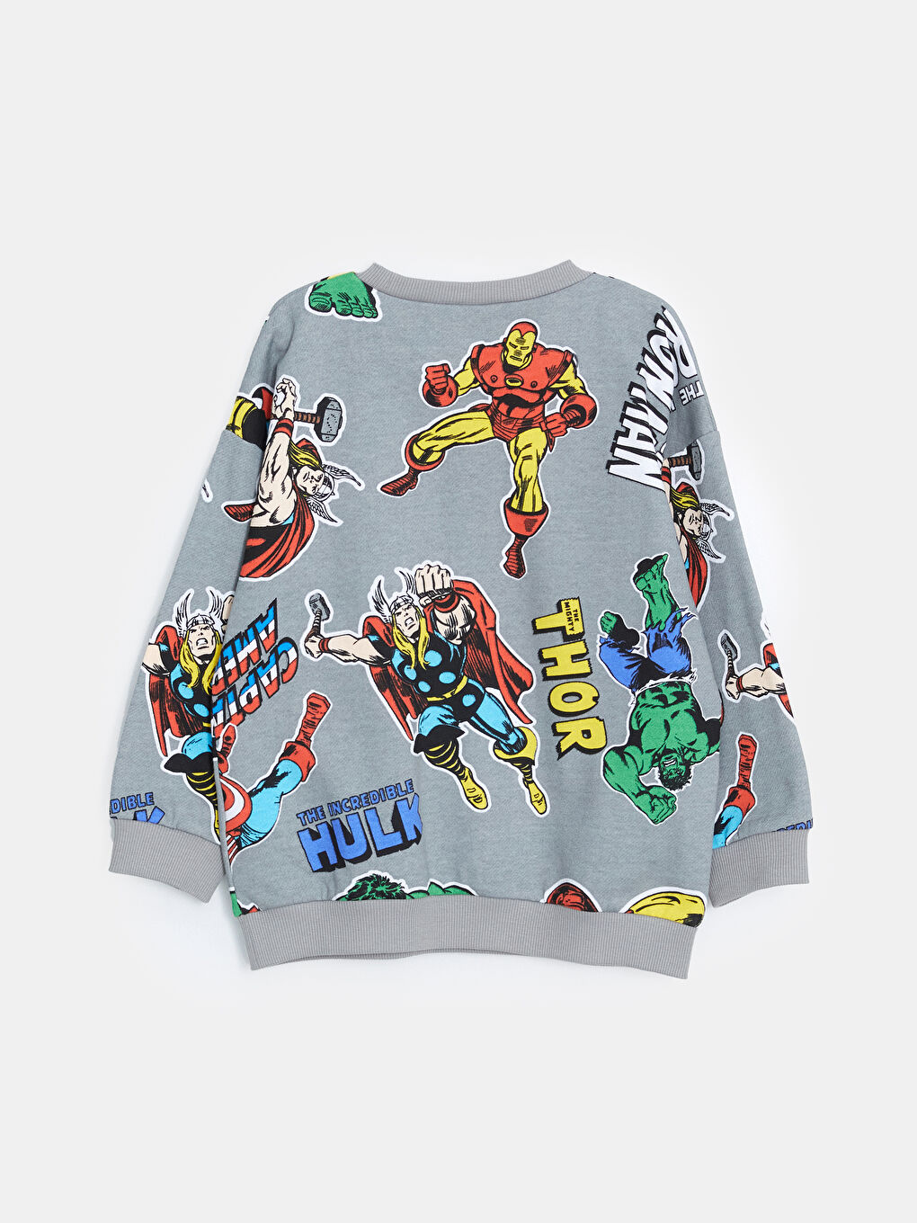 LCW Kids Crew Neck Spider-Man Printed Baby Boys' Tracksuit Set -W4DR40Z1-LRW
