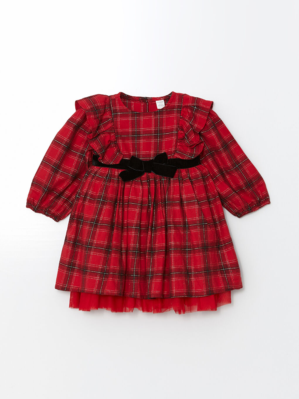 LCW Kids Рокля от фланел с кръгло деколте за момичета -W4DR74Z1-LPA