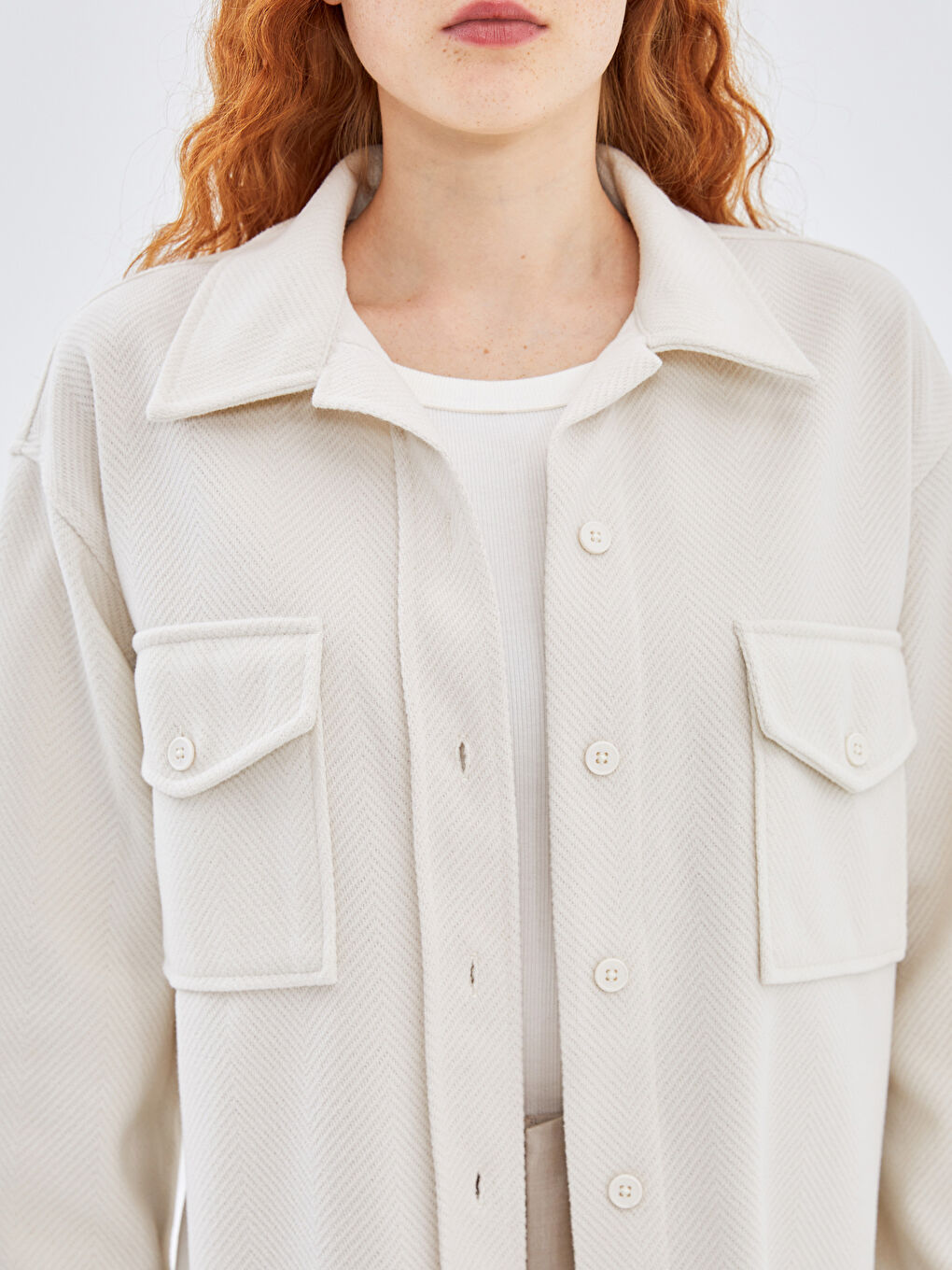 جاكت قميص واسع للسيدات-2