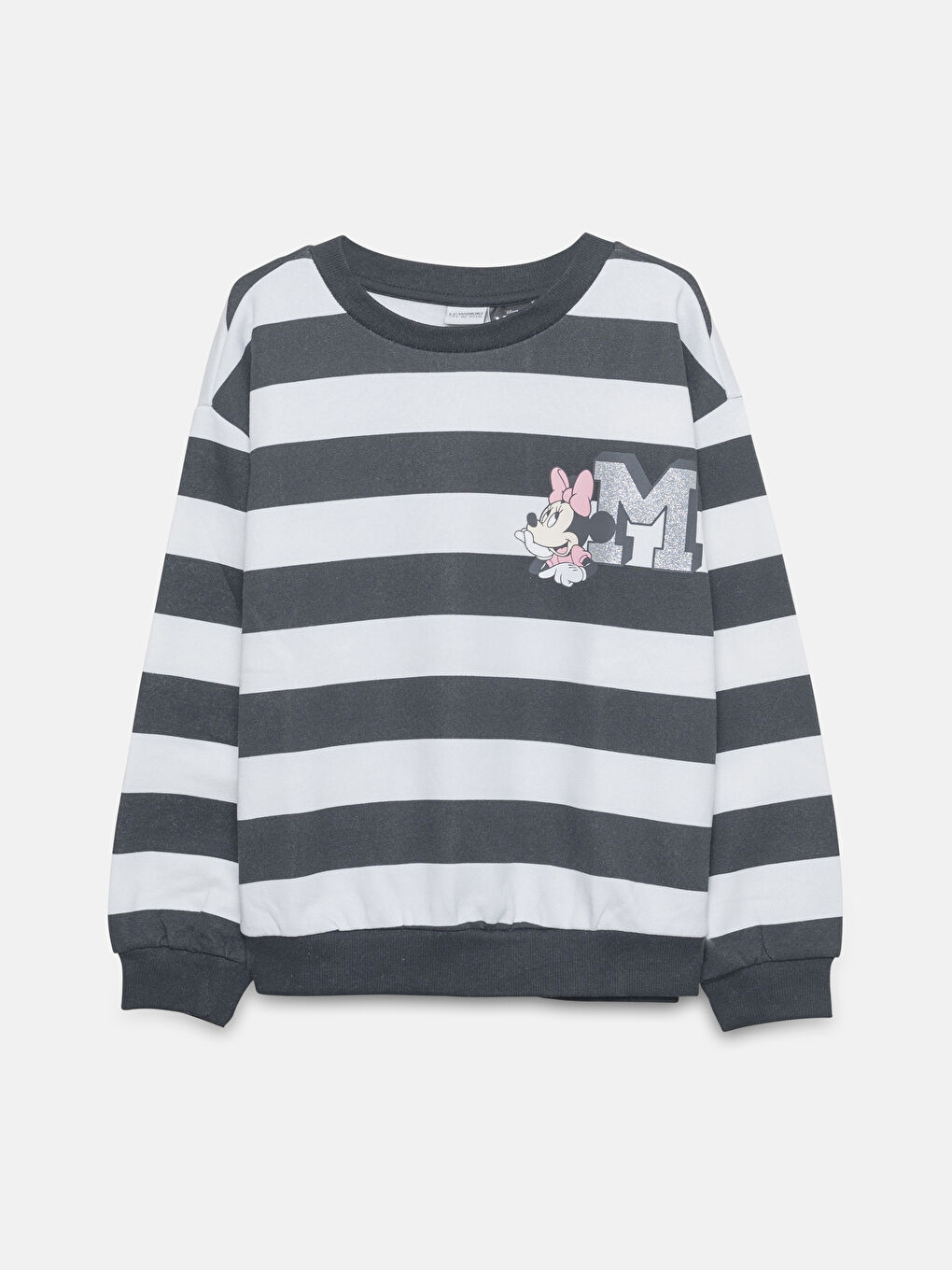 LCW Kids Φούτερ με Στρογγυλή Λαιμόκοψη και Σχέδιο Mickey Mouse για Κορίτσια Παχύ -W4DS36Z4-LEG