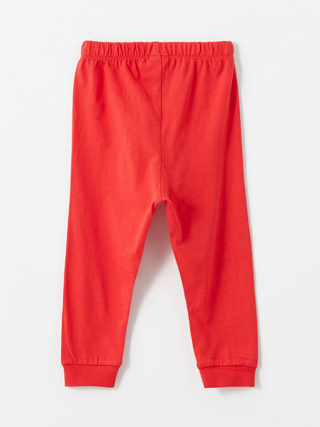 Kırmızı Beli Lastikli Kalın Erkek Bebek Pijama Alt-1