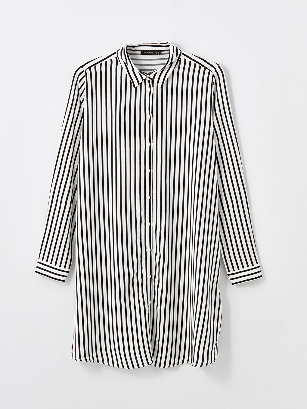 LCWAIKIKI Classic Striped Women's Shirt Tunic -W4DS50Z8-LEG