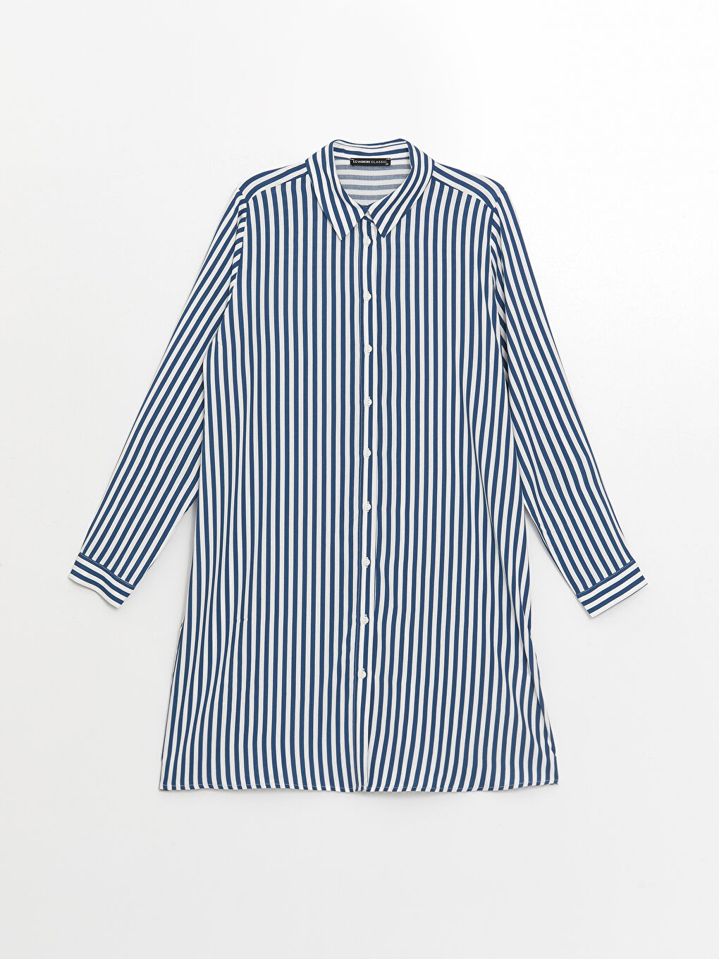 LCWAIKIKI Classic Striped Women's Shirt Tunic -W4DS50Z8-LGS