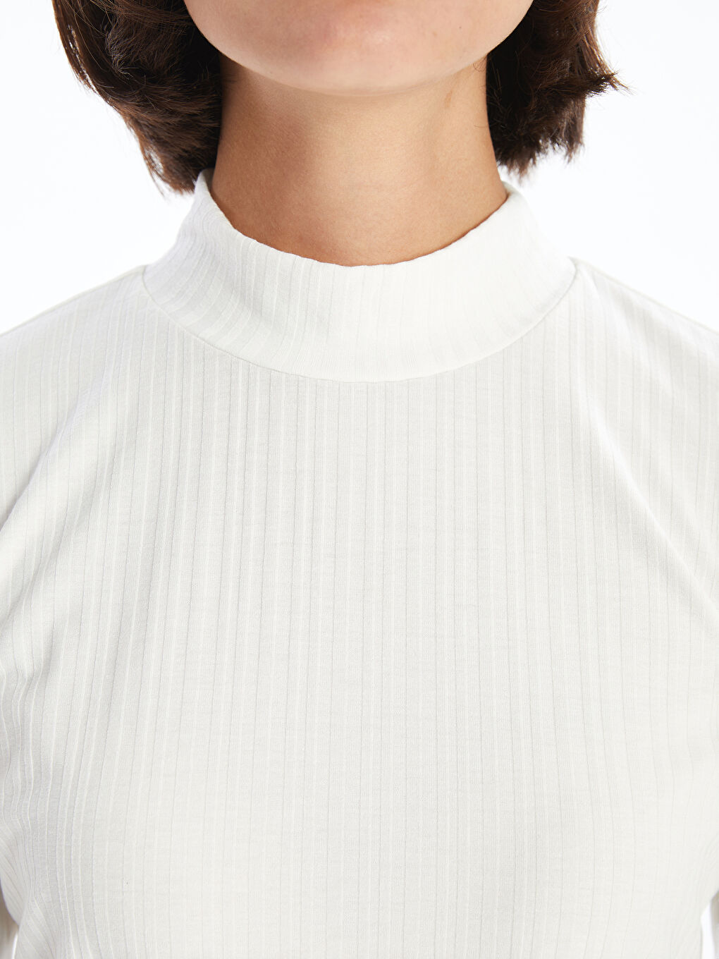 LCWAIKIKI Classic Funnel Neck Textured Women's Body -W4DS85Z8-R9J