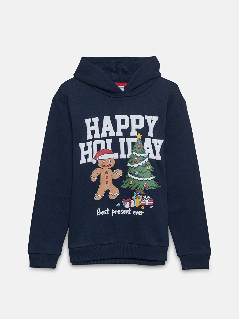 LCW Kids Hooded Christmas Themed Boys' Thick Sweatshirt -W4DS95Z4-DWP