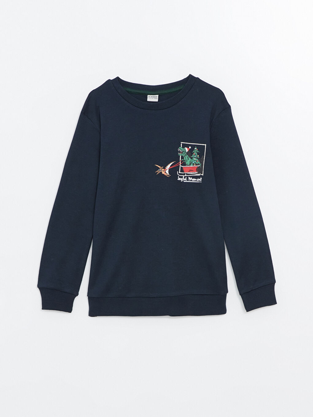 LCW Kids Тениска с кръгло деколте с коледен мотив за момчета -W4DS98Z4-DWP