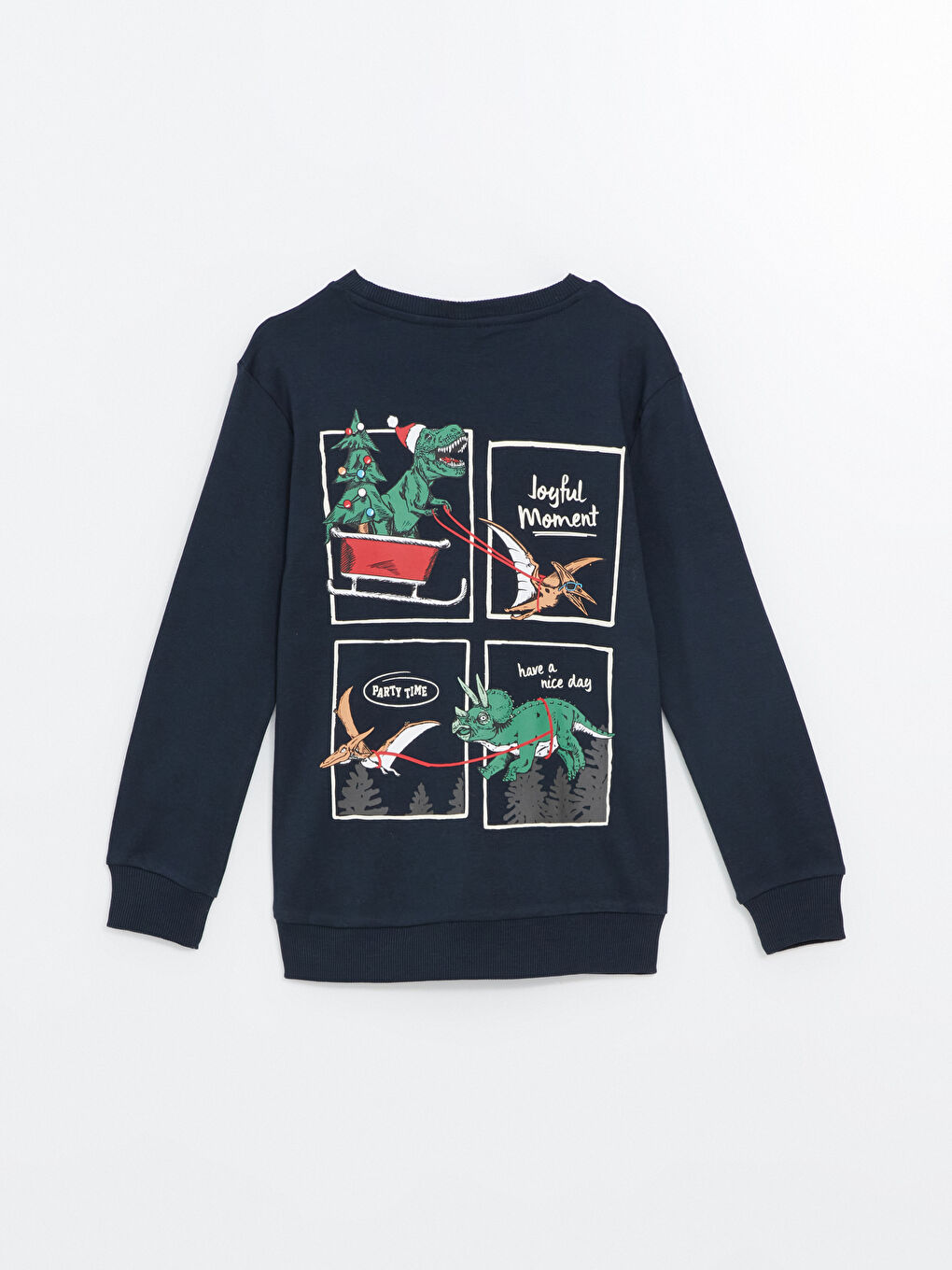 LCW Kids Тениска с кръгло деколте с коледен мотив за момчета -W4DS98Z4-DWP