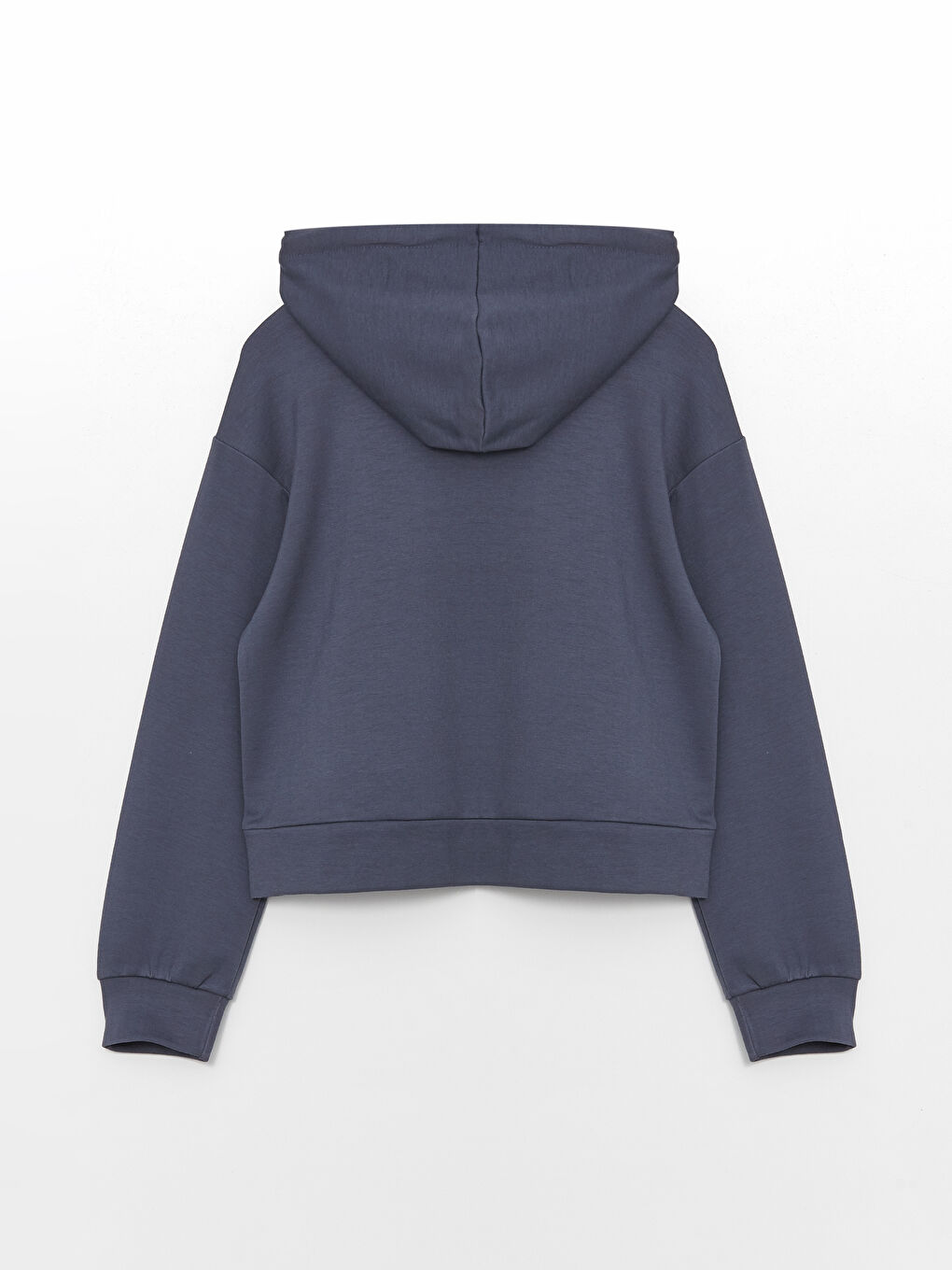 LCW ECO İndigo Nakışlı Uzun Kollu Kadın Hoodie - 5