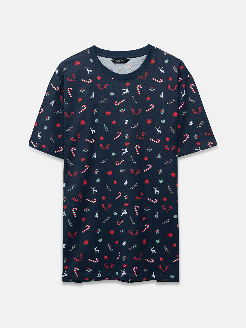XSIDE Crew Neck Printed Men's T-Shirt -W4DT29Z8-RFD