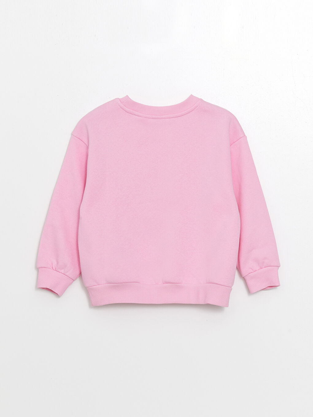 LCW ECO Pembe Leylak Bisiklet Yaka Barbie Baskılı Uzun Kollu Kız Çocuk Sweatshirt - 1