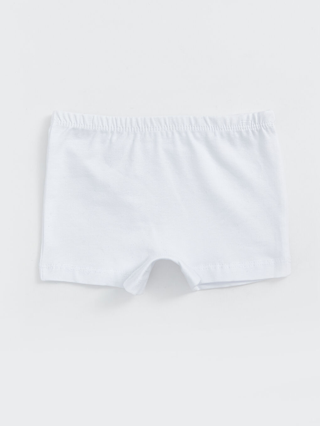 Beyaz Beli Lastikli Basic Kız Bebek Boxer