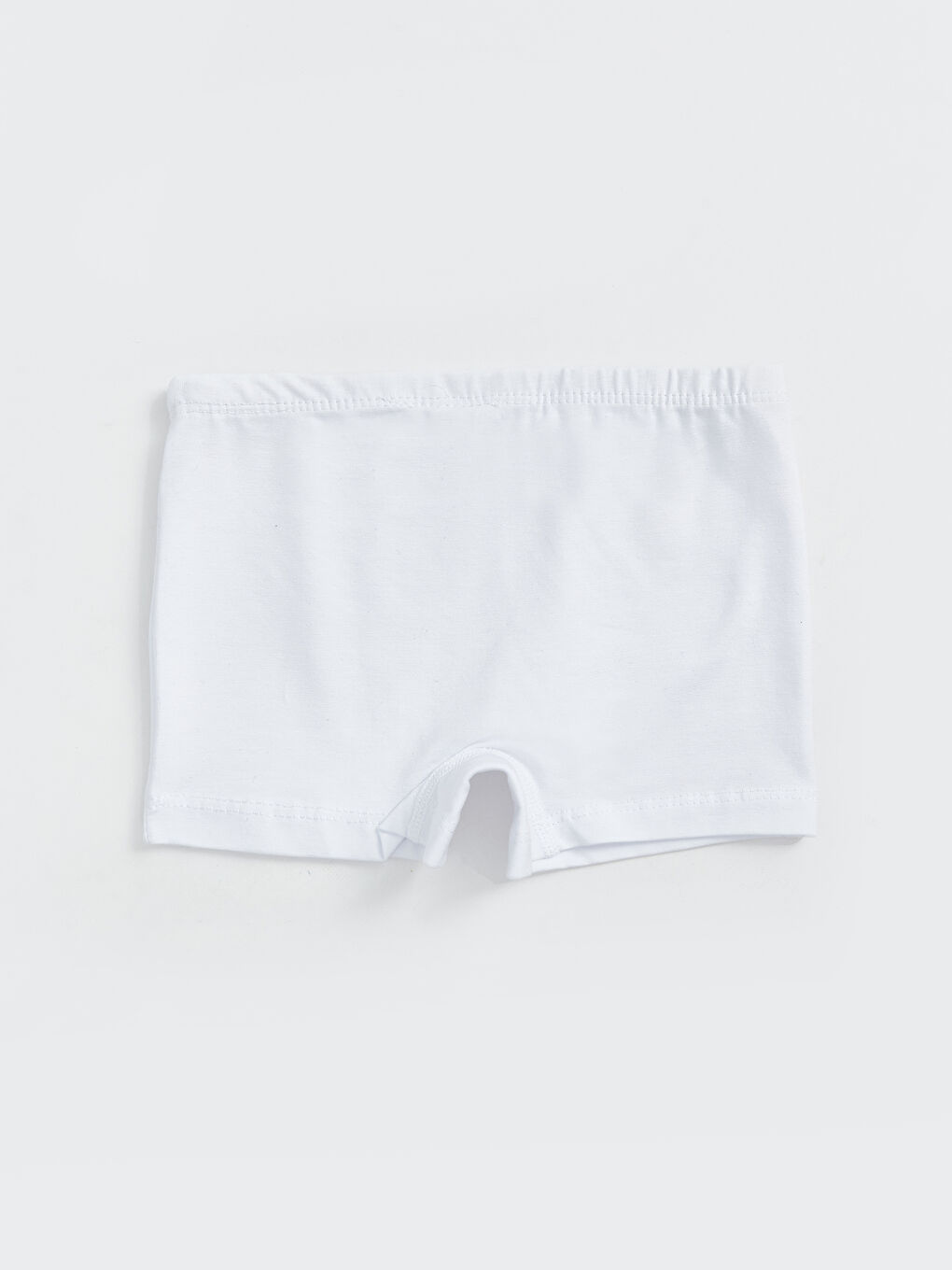 Beyaz Beli Lastikli Basic Kız Bebek Boxer-1