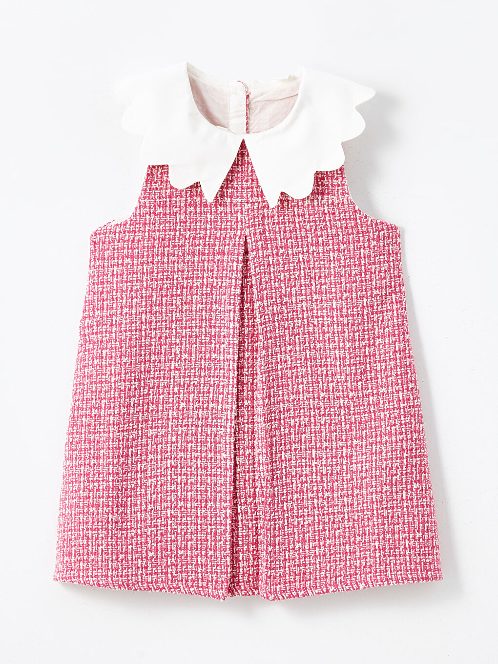 LCW Kids Crew Neck Dobby Fabric Girls' Dress -W4DU73Z1-LNQ