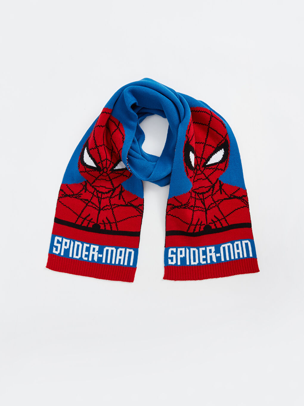 LCW ACCESSORIES Mavi Spiderman Baskılı Erkek Çocuk Atkı