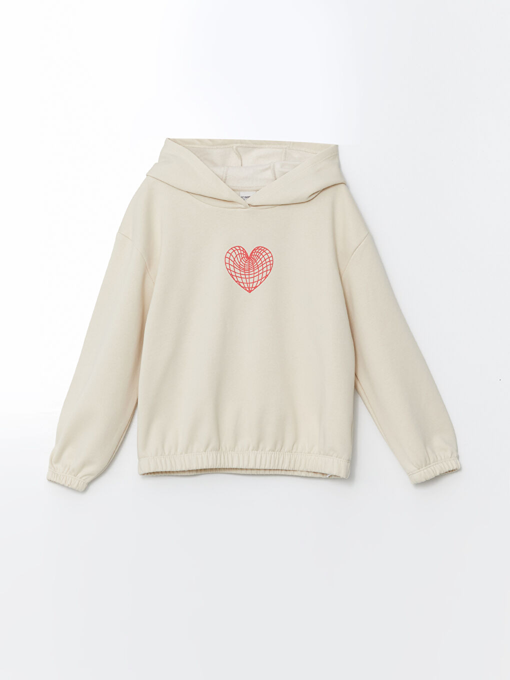 Bej Kapüşonlu Kız Çocuk Sweatshirt