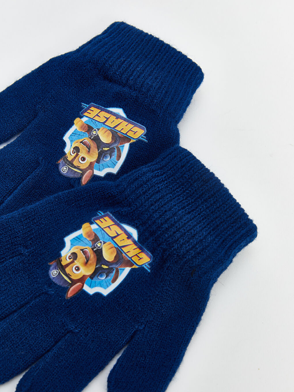 Mavi Paw Patrol Baskılı Erkek Çocuk Triko Eldiven-2
