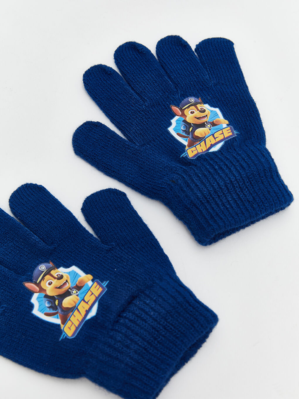 Mavi Paw Patrol Baskılı Erkek Çocuk Triko Eldiven-1