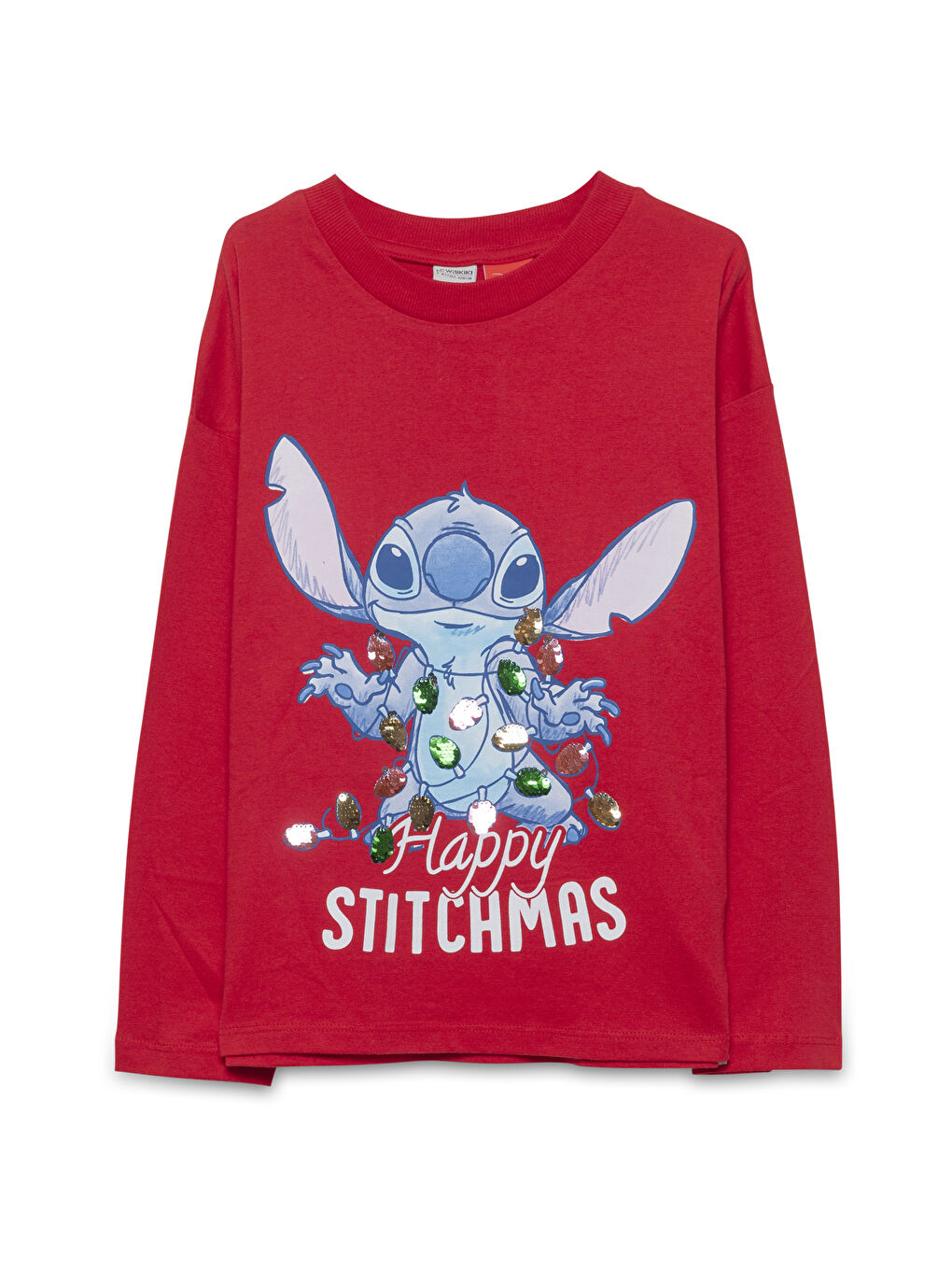 Crew Neck Printed Long Sleeve Girls' T-Shirt -W4DV82Z4-GZL