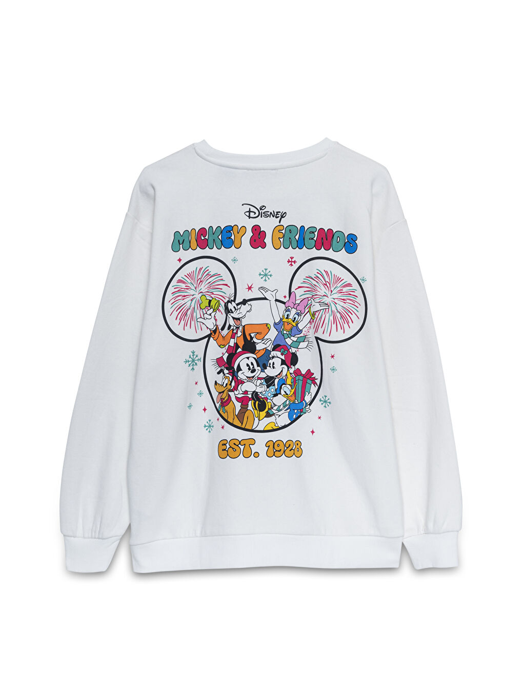 XSIDE Crew Neck Mickey Mouse Printed Oversize Women's Sweatshirt -W4DV93Z8-R9J