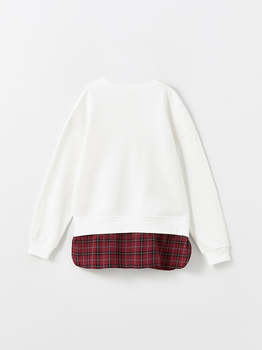 LCW Kids Crew Neck Girl's Thick Sweatshirt -W4DY04Z4-R9J