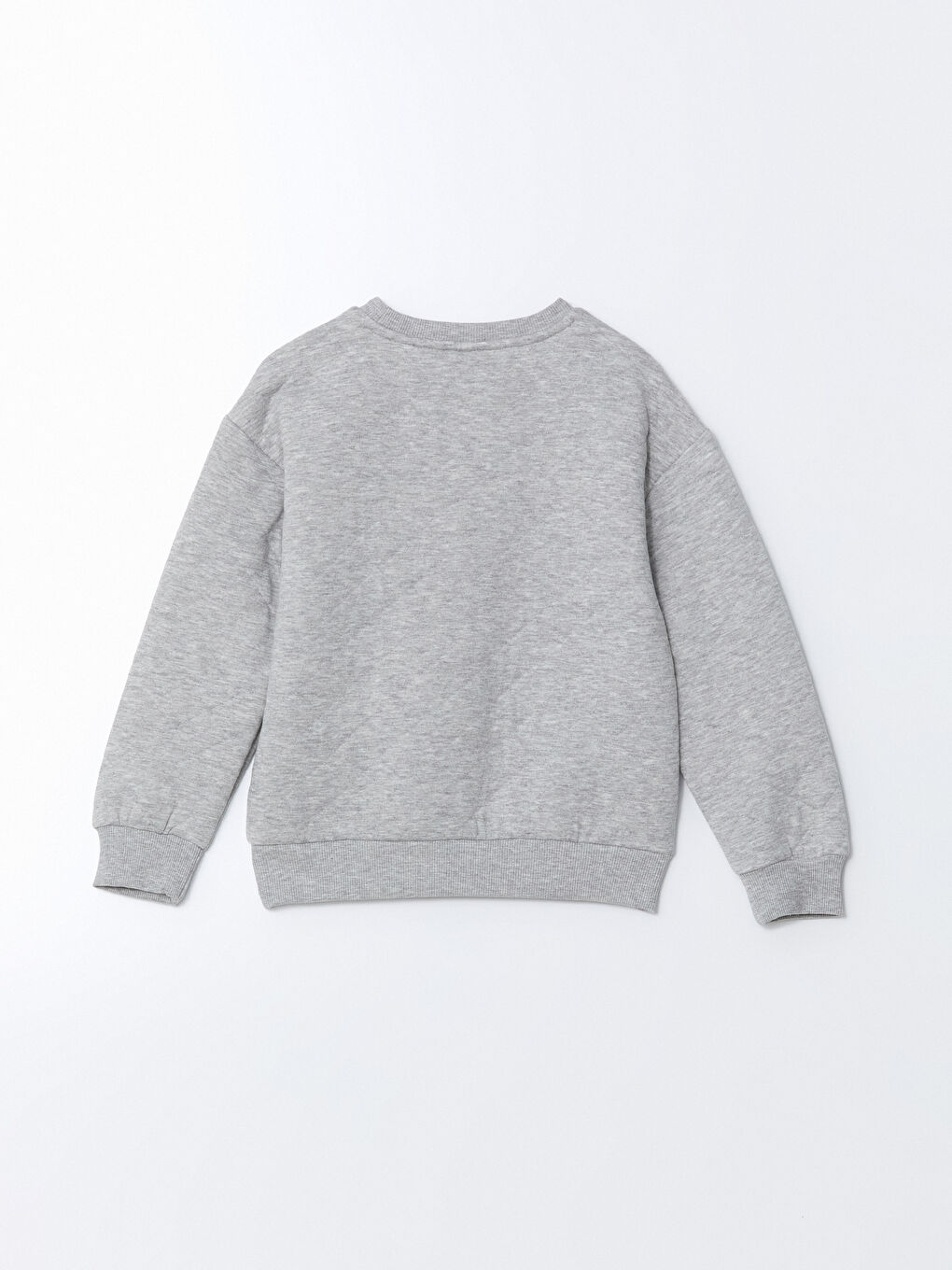 LCW Kids Gri Bisiklet Yaka Kız Çocuk Sweatshirt - 2