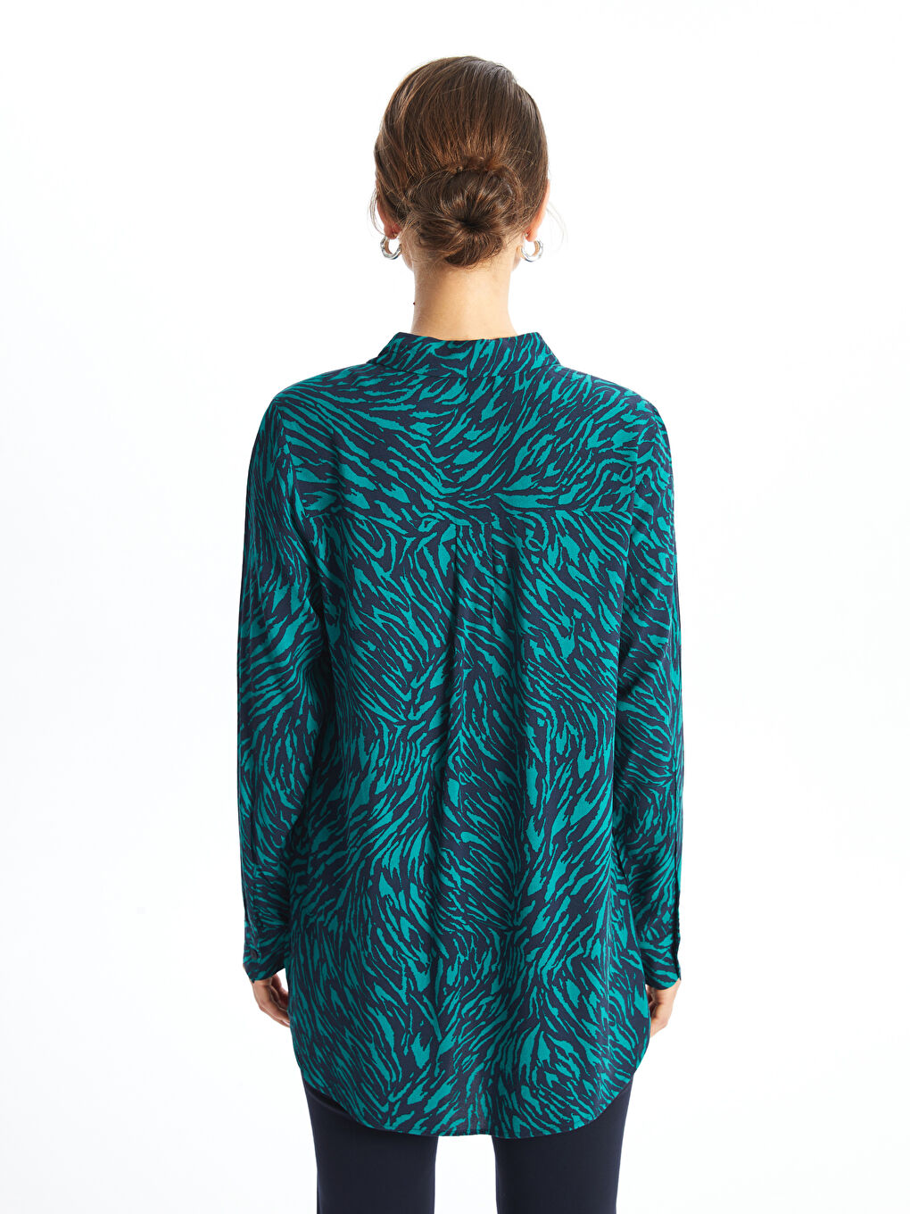 LCWAIKIKI Classic Patterned Long Sleeve Women's Shirt -W4DY64Z8-LRR
