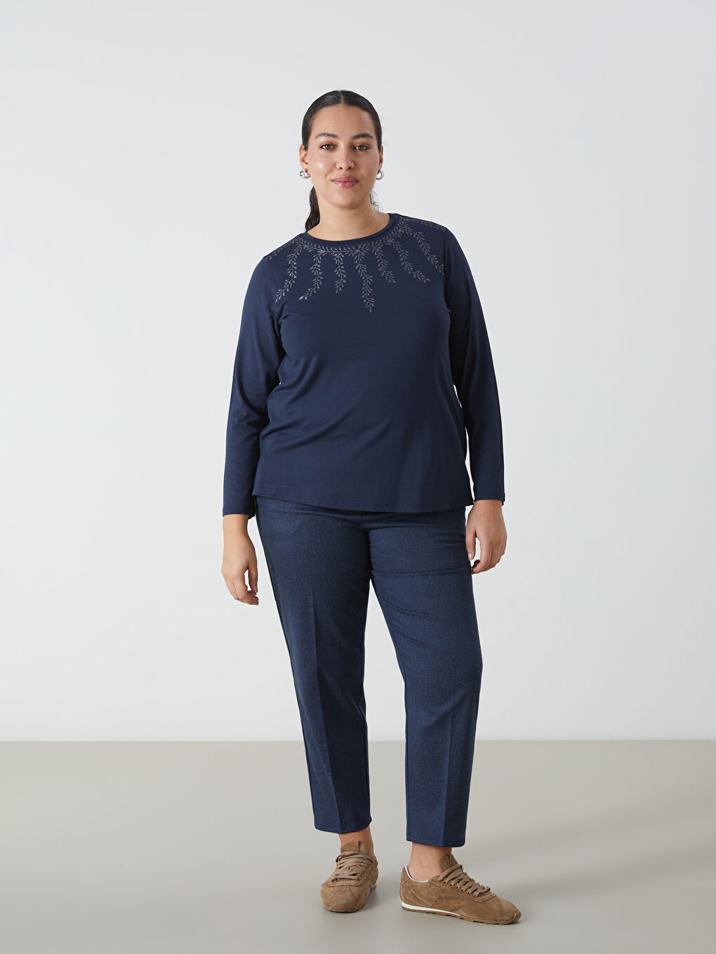 LCW Grace Elasticated Waist Women's Trousers -W4DY90Z8-YGH