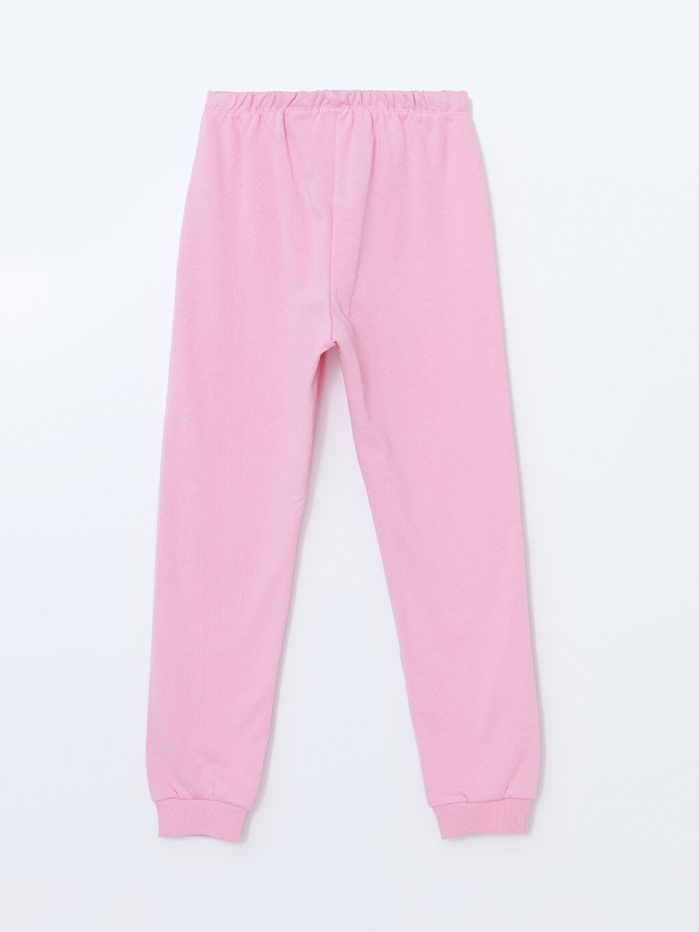 LCW Kids Pembe Leylak Bisiklet Yaka Barbie Baskılı Kız Çocuk Pijama Takımı - 6