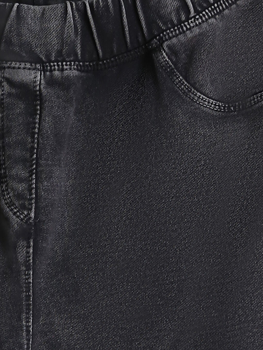 Elasticated Waist Girls' Basic Leggings-2