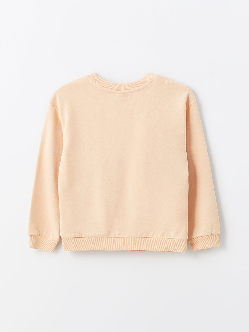 Crew Neck Teddy Bear Printed Girls' Sweatshirt-1