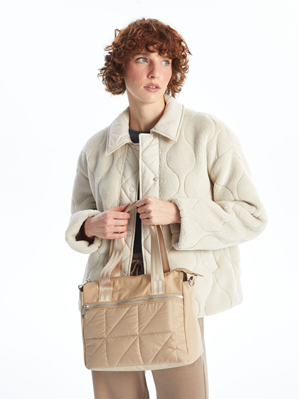 LCW ACCESSORIES Дамска чанта с двойни ципове -W4EA56Z8-CR8