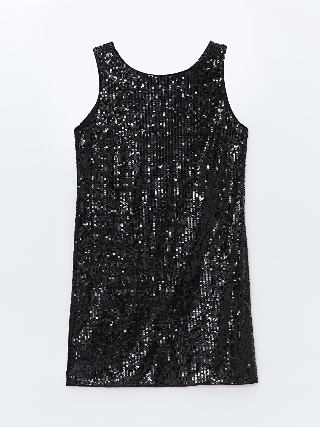 LCW Vision Women's Crew Neck Sequin Embroidered Sleeveless Dress -W4EA94Z8-CVL
