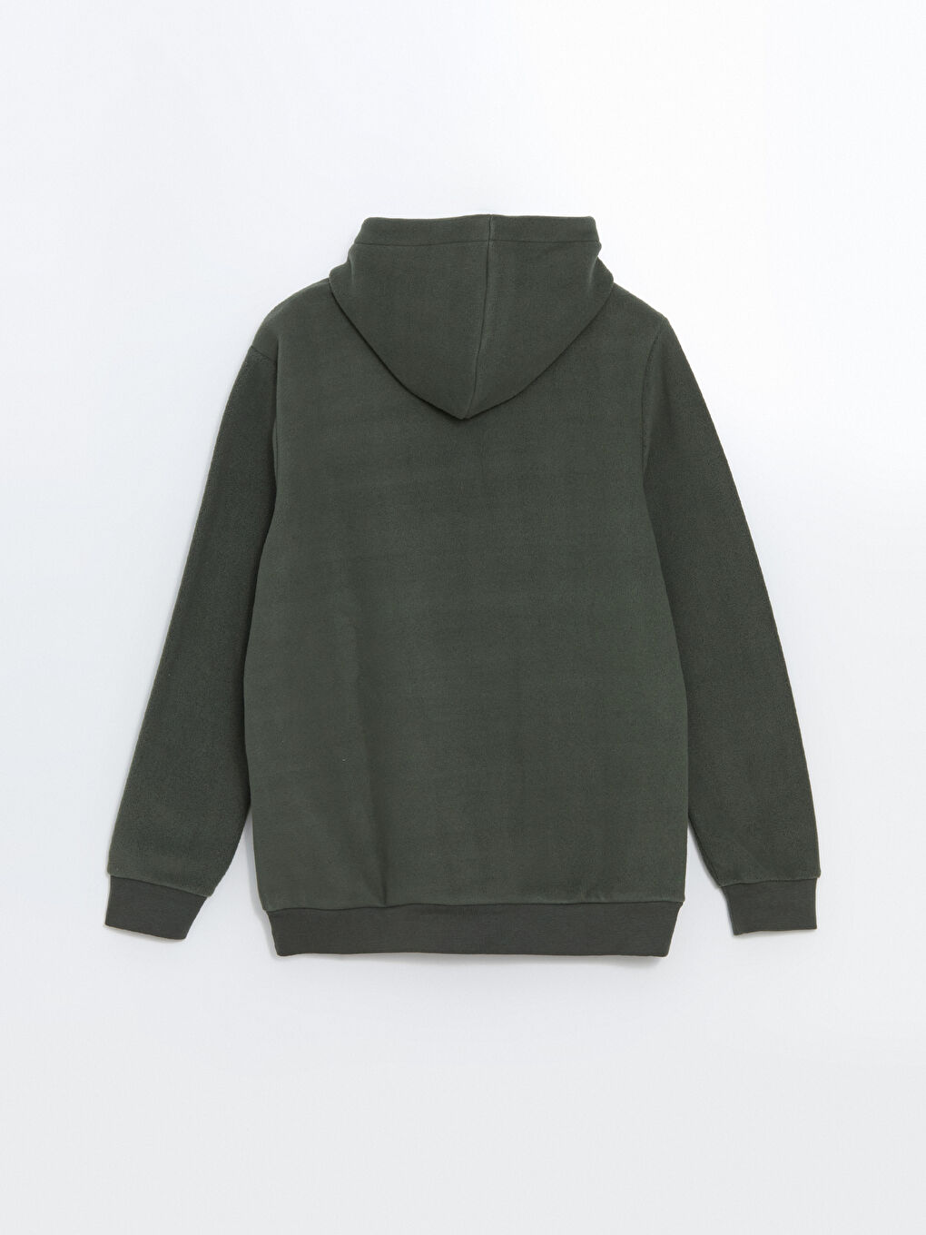 LCW Casual Mat Yeşil Baskılı Uzun Kollu Erkek Hoodie - 2