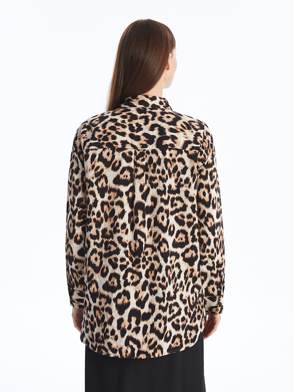 Leopard Print Women's Shirt -W4EB77Z8-LQY