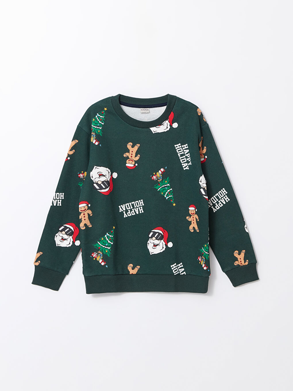 LC Waikiki Crew Neck Christmas Themed Boys' Thick Tracksuit Set -W4EC12Z4-LRR