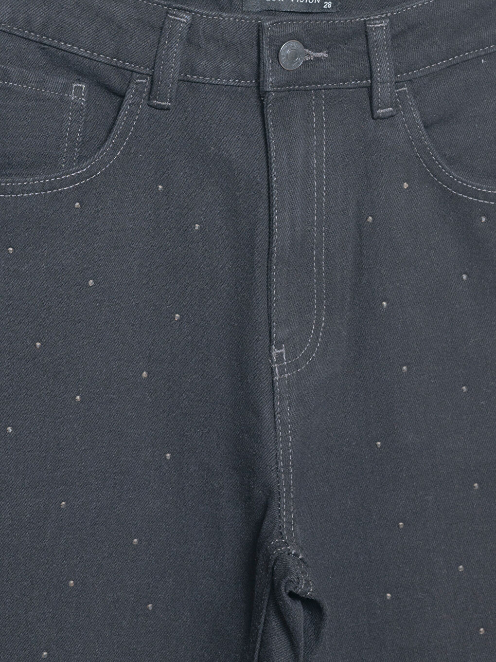 LCW Vision Regular Fit Rhinestone Embellished Women's Jeans -W4EC23Z8-327