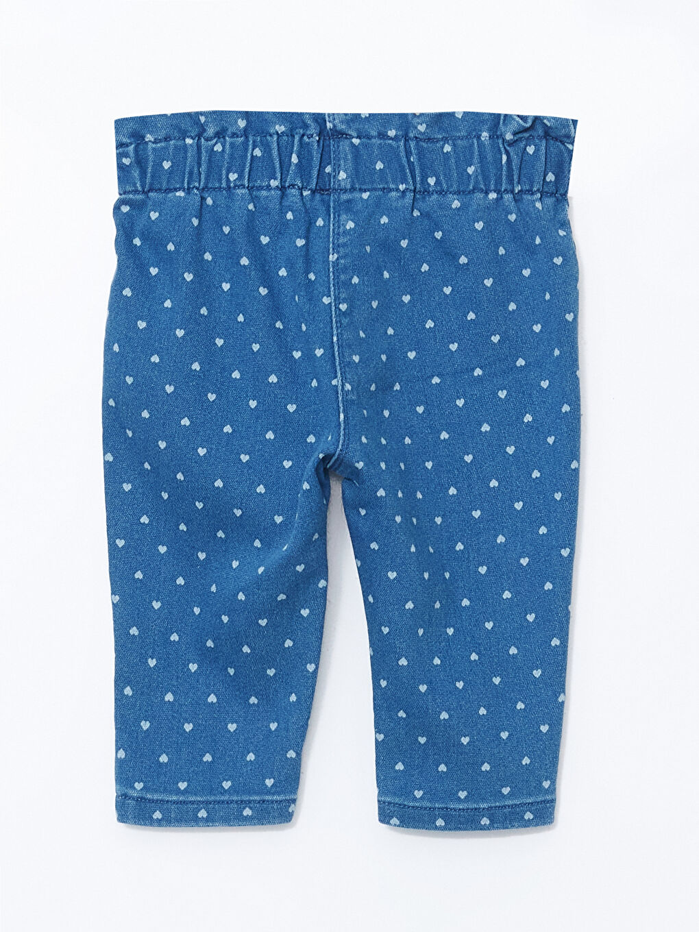 LCW baby Orta İndigo Rodeo Beli Lastikli Kız Bebek Jean Pantolon - 2